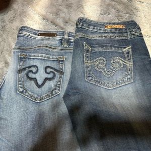 Rerock by express women’s boot cut jeans 4 short